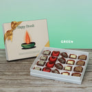 Happy diwali candle designed premium chocolate 20P hard box
