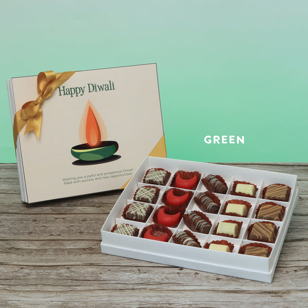Happy diwali candle designed premium chocolate 20P hard box