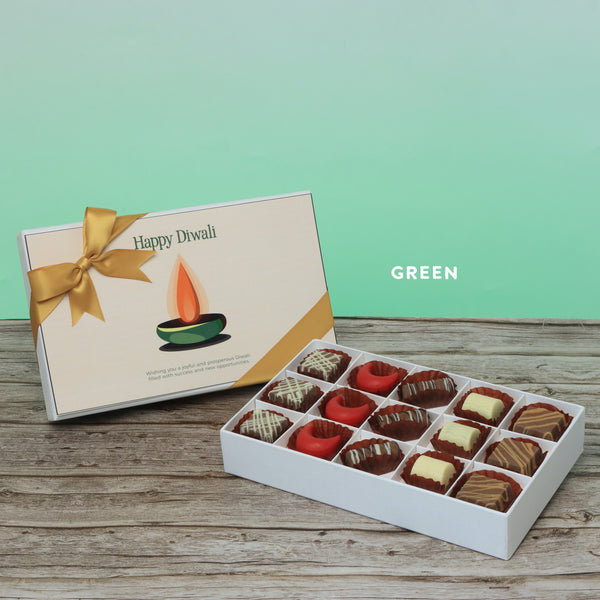 Happy diwali candle designed premium chocolate 15P hard box