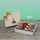 Set of 5 corporate customized diwali candle designed premium chocolate 12P hard box