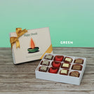 Happy diwali candle designed premium chocolate 12P hard box