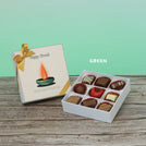 Happy Diwali candle designed premium chocolate 9P hard box