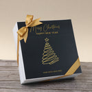 Season's greetings , Merry Christmas & happy new year designed premium chocolate hard box