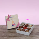 Set of 5 corporate customized diwali candle designed premium chocolate 9P hard box