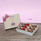Set of 5 corporate customized diwali candle designed premium chocolate 12P hard box