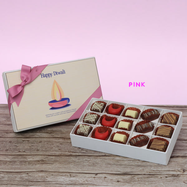 Happy diwali candle designed premium chocolate 15P hard box