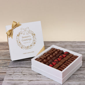 Season's greetings wreath designed pr...