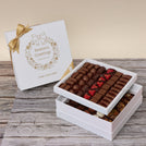 Season's greetings wreath designed premium chocolate 2-layer hard box
