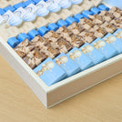 Baby boy air balloon theme design premium chocolate large leather tray