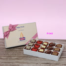 Set of 4 corporate customized diwali candle designed premium chocolate 15P hard box