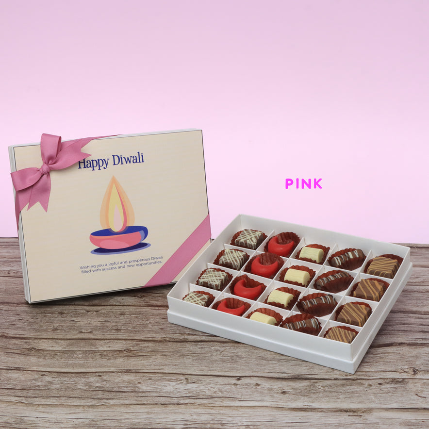 Happy diwali candle designed premium chocolate 20P hard box
