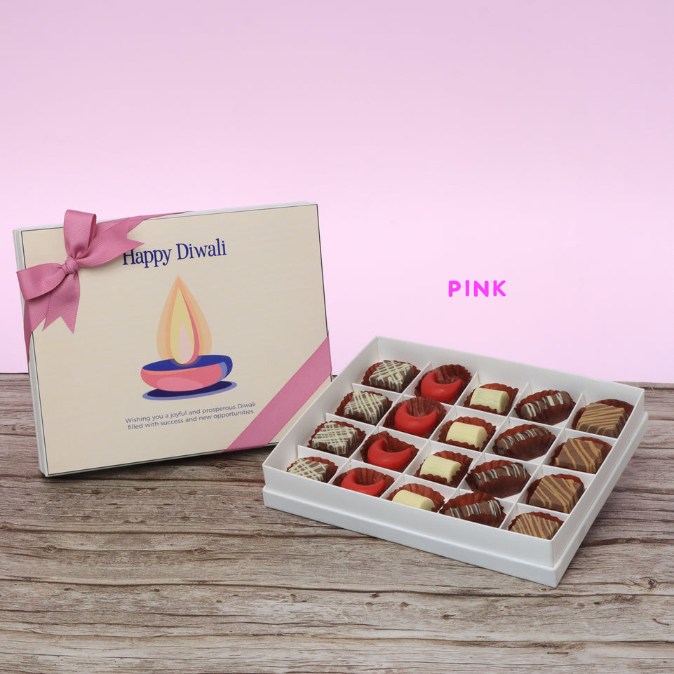 Happy diwali candle designed premium chocolate 20P hard box