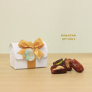 Set of 20 Ramadan Eid Mubarak designed premium nut stuffed dates chest box giveaway