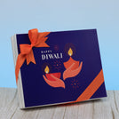 Happy diwali holding hands candle designed premium chocolate 20P hard box