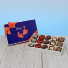Happy diwali holding hands candle designed premium chocolate 15P hard box