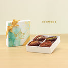 Set of 15 Ramadan Eid Mubarak designed premium nut stuffed dates 4P hard box giveaway