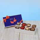 Set of 6 Happy diwali holding hands candle designed premium chocolate 8P hard box