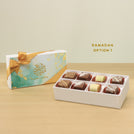 Set of 6 Ramadan Eid Mubarak designed premium chocolate 8P hard box