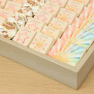 Baby girl sunshine theme design premium chocolate large leather tray