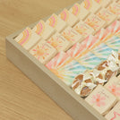 Baby girl sunshine theme design premium chocolate large leather tray