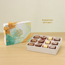 Ramadan Eid Mubarak designed premium chocolate 12P hard box