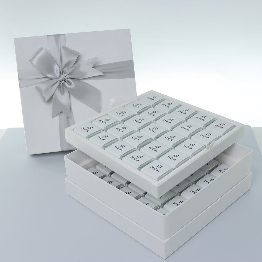 Corporate branded 2-layer chocolate hard box