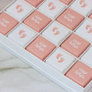 Baby girl personalized baby feet designed chocolate hard box