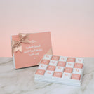 Baby girl personalized baby feet designed chocolate hard box