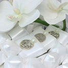 Wedding flower decorated chocolate round tray