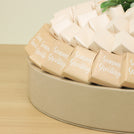 Christmas decorated chocolate wood round tray