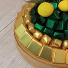 Get well soon lemon decorated chocolate leather round tray