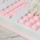 Baby girl star cloud toy decorated chocolate medium leather tray