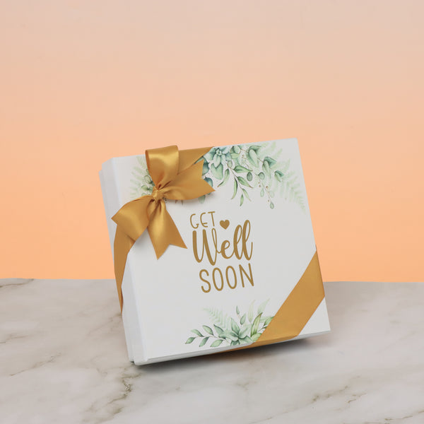 Get well soon eucalyptus designed 9-piece chocolate hard box