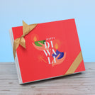 Happy diwali holding hands candle designed premium chocolate 20P hard box