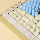 Eid mubarak acrylic mosque decorated chocolate large leather tray