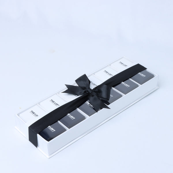 Set of 5 Branded corporate chocolate top view box
