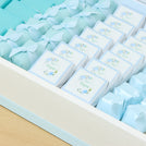 Baby Boy personalized premium chocolate large leather tray with acrylic backdrop