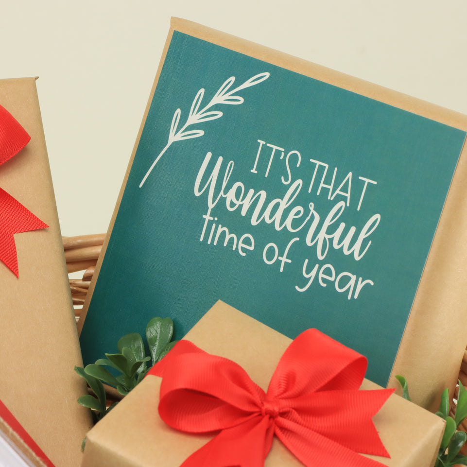 Christmas designed premium chocolate & sweet basket