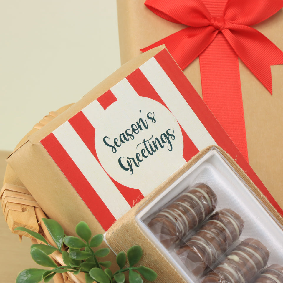 Christmas designed premium chocolate & sweet basket