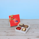 Set of 15 Happy diwali hands holding candle designed premium chocolate 4P hard box