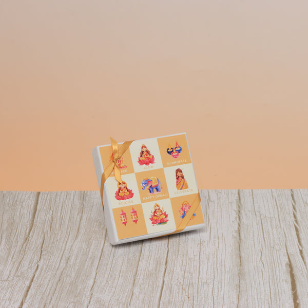 Set of 15 Diwali cartoon designed premium unwrapped chocolate 4P hard box