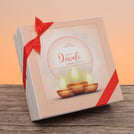 Corporate customized festival of lights diwali designed premium chocolate 2-layer hard box