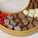 Ramadan chocolate crescent leather box