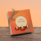 Happy diwali golden candle designed premium chocolate 9P hard box