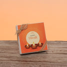 Set of 15 corporate customized happy diwali golden candle designed premium chocolate 4p hard box