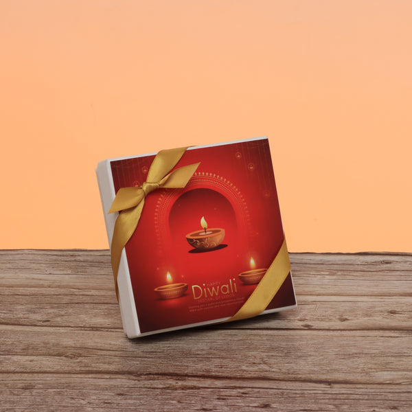 Set of 15 Happy diwali candle lights designed premium chocolate 4P hard box
