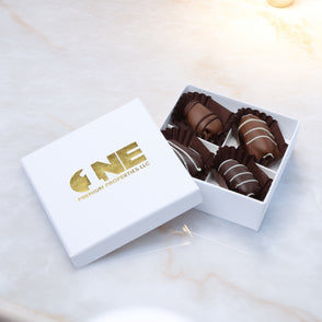 Corporate chocolate coated dates prin...