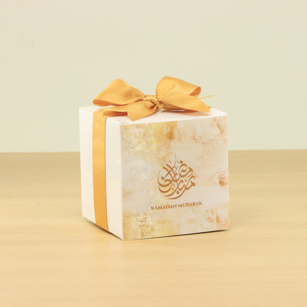 Set of 20 Ramadan Mubarak designed premium chocolate cube box giveaway
