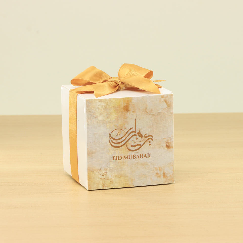 Set of 20 Ramadan Eid Mubarak designed premium chocolate cube box giveaway
