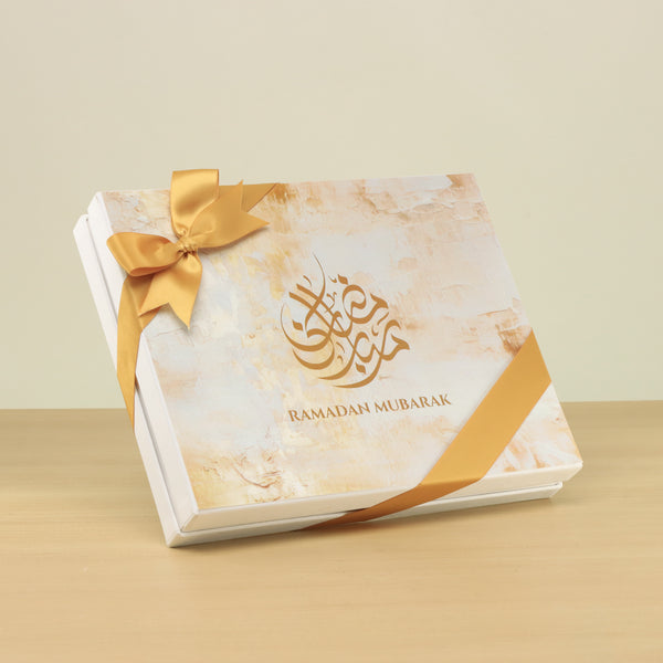 Ramadan Mubarak designed premium chocolate 20P hard box